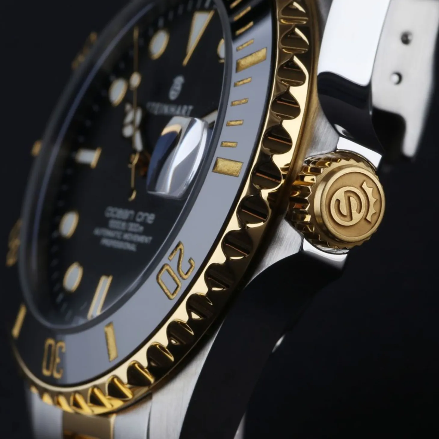 Steinhart Watches Ocean 39 Two-Tone Diver Watch