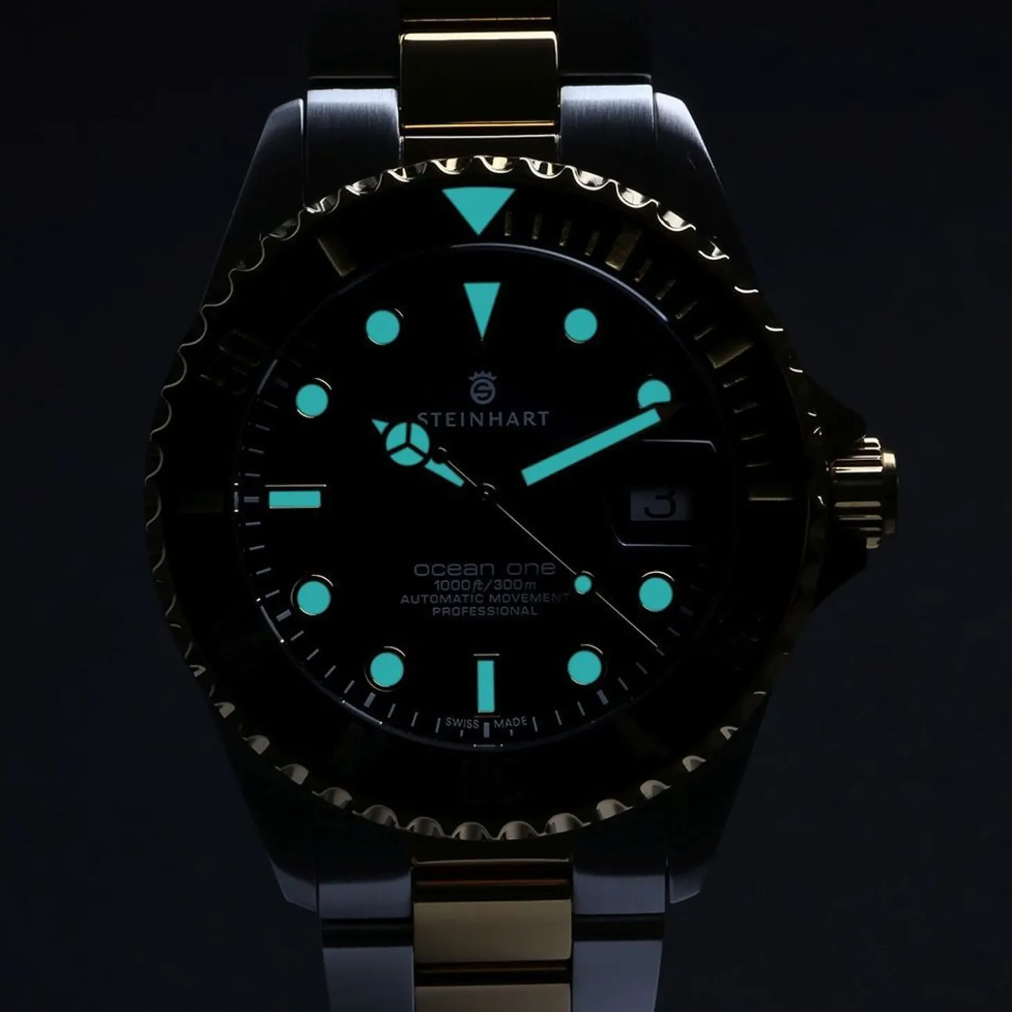 Steinhart Watches Ocean 39 Two-Tone Diver Watch