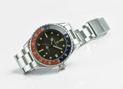 Steinhart Watches Ocean 39 Vintage Gmt Premium Blue-Red Ceramic Diver Watch