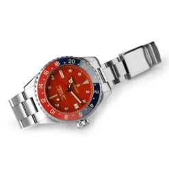 Steinhart Watches Ocean 39 Vintage Gmt Premium Red Ceramic Diver Watch