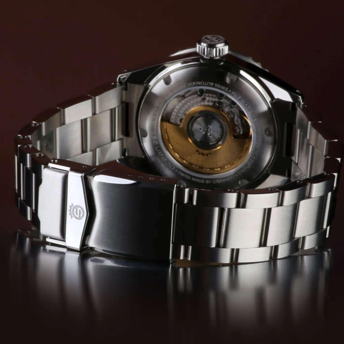 Steinhart Watches Ocean 39 Vintage Gmt Premium Red Ceramic Diver Watch