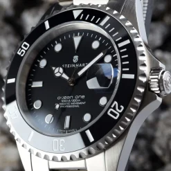 Steinhart Watches Ocean One Black Ceramic Diver Watch