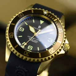 Steinhart Watches Ocean One Bronze Dark-Brown Diver Watch