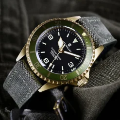 Steinhart Watches Ocean One Bronze Green Diver Watch