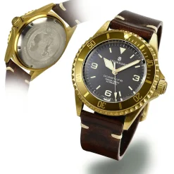 Steinhart Watches Ocean One Bronze Light-Brown Diver Watch