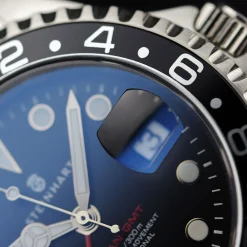 Steinhart Watches Ocean One Gmt Black Diver Watch