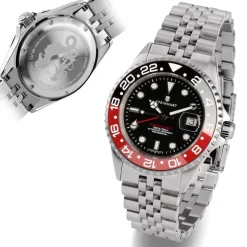 Steinhart Watches Ocean One Gmt Black-Red. 2 Ceramic Diver Watch