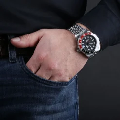 Steinhart Watches Ocean One Gmt Black-Red. 2 Ceramic Diver Watch