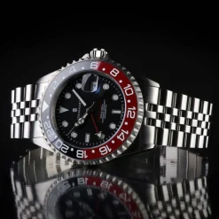 Steinhart Watches Ocean One Gmt Black-Red. 2 Ceramic Diver Watch