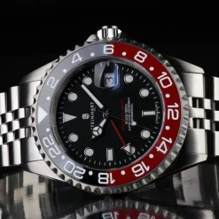 Steinhart Watches Ocean One Gmt Black-Red. 2 Ceramic Diver Watch