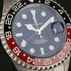 Steinhart Watches Ocean One Gmt Black-Red. 2 Ceramic Diver Watch