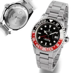 Steinhart Watches Ocean One Gmt Black-Red Ceramic Diver Watch