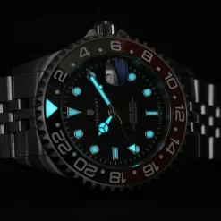 Steinhart Watches Ocean One Gmt Black-Red Ceramic Diver Watch
