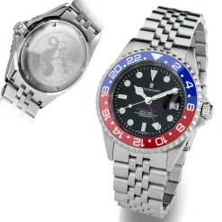 Steinhart Watches Ocean One Gmt Blue-Red. 2 Ceramic Diver Watch
