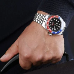 Steinhart Watches Ocean One Gmt Blue-Red. 2 Ceramic Diver Watch