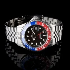 Steinhart Watches Ocean One Gmt Blue-Red. 2 Ceramic Diver Watch