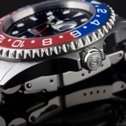 Steinhart Watches Ocean One Gmt Blue-Red. 2 Ceramic Diver Watch
