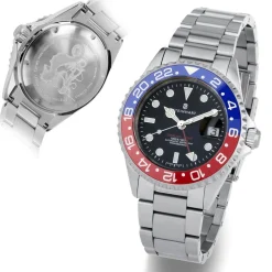 Steinhart Watches Ocean One Gmt Blue-Red Ceramic Diver Watch