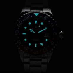 Steinhart Watches Ocean One Gmt Blue-Red Ceramic Diver Watch