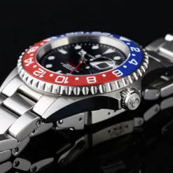 Steinhart Watches Ocean One Gmt Blue-Red Ceramic Diver Watch