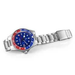 Steinhart Watches Ocean One Gmt Blue-Red Ceramic Blue Dial