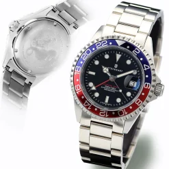 Steinhart Watches Ocean One Gmt Blue-Red Diver Watch
