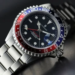 Steinhart Watches Ocean One Gmt Blue-Red Diver Watch