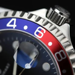 Steinhart Watches Ocean One Gmt Blue-Red Diver Watch