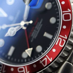 Steinhart Watches Ocean One Gmt Blue-Red Diver Watch