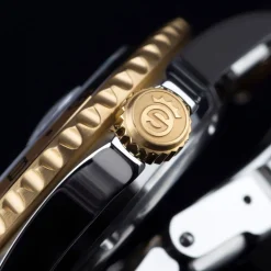 Steinhart Watches Ocean One Gmt Two- Tone Chocolate Diver Watch