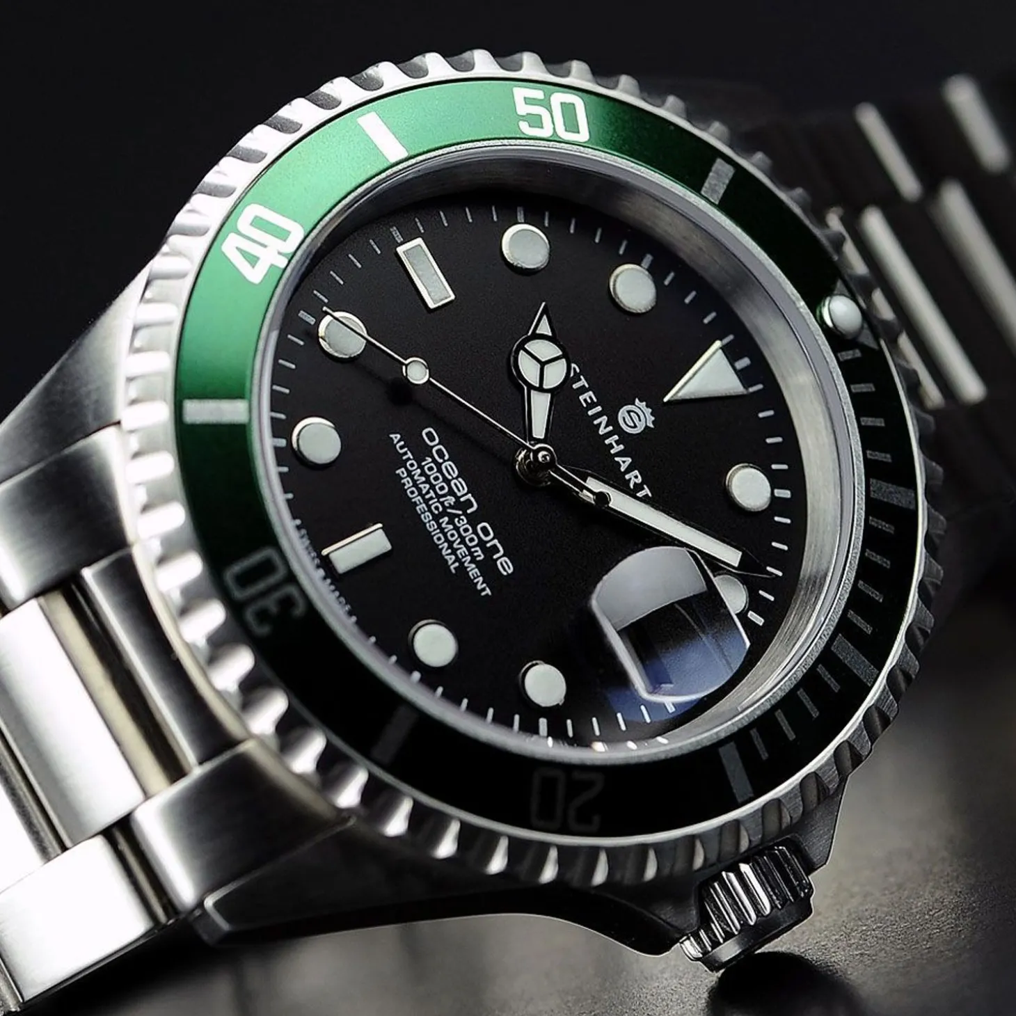 Steinhart Watches Ocean One Green Diver Watch