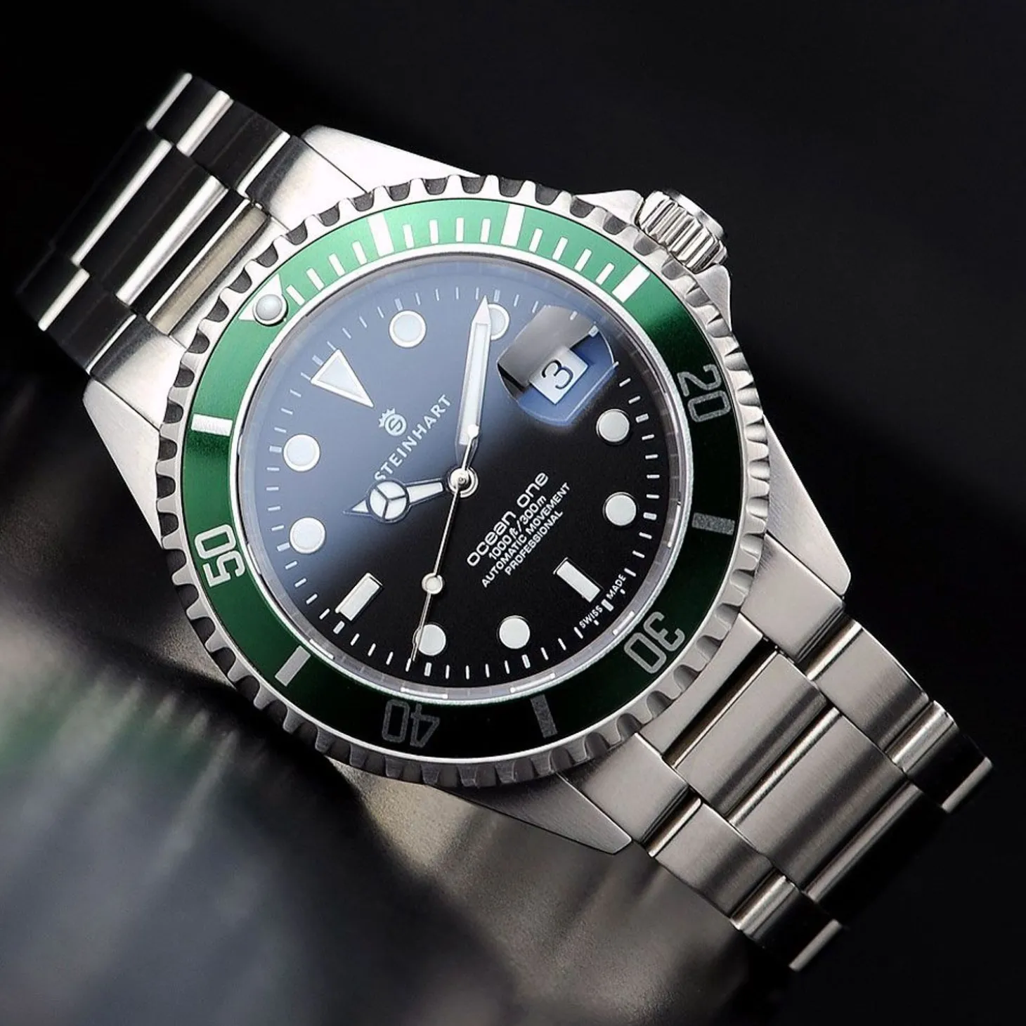 Steinhart Watches Ocean One Green Diver Watch