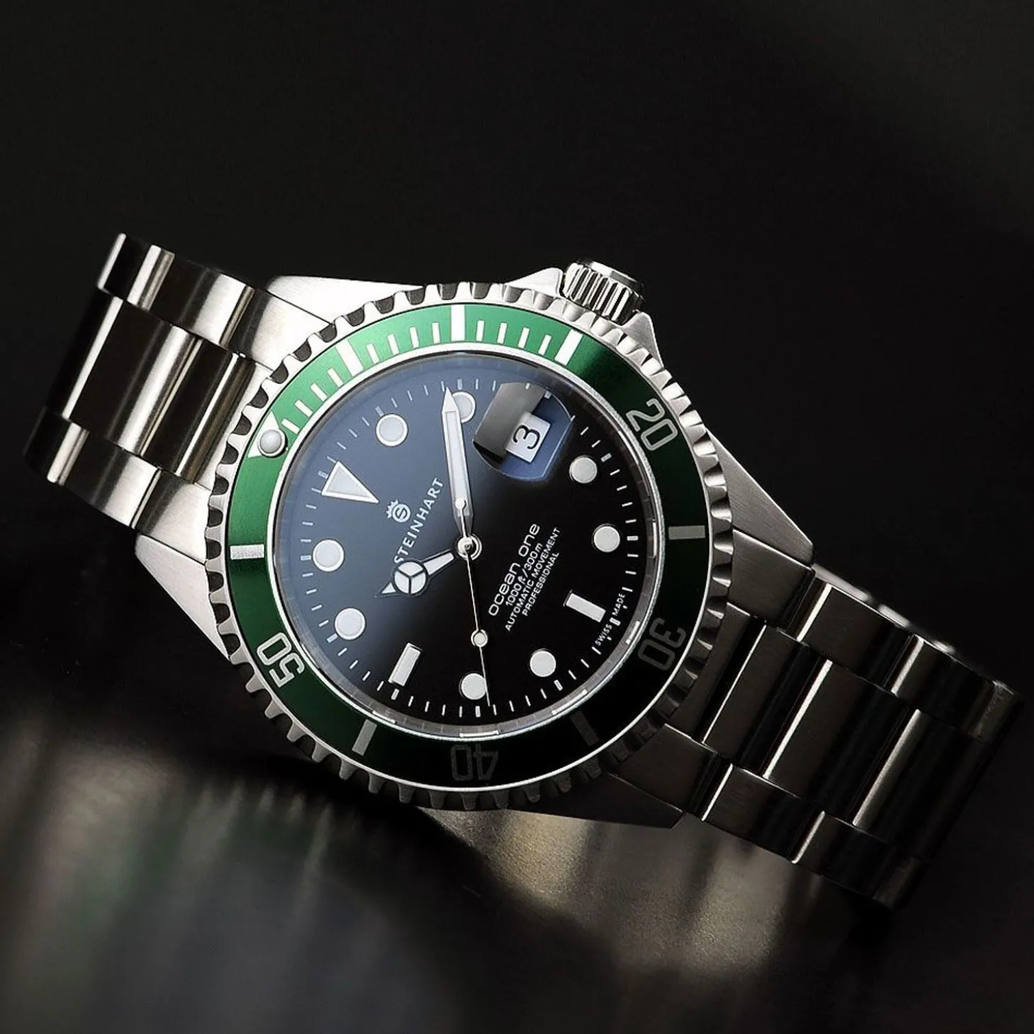Steinhart Watches Ocean One Green Diver Watch