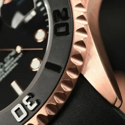 Steinhart Watches Ocean One Pink-Gold Ceramic Diver Watch