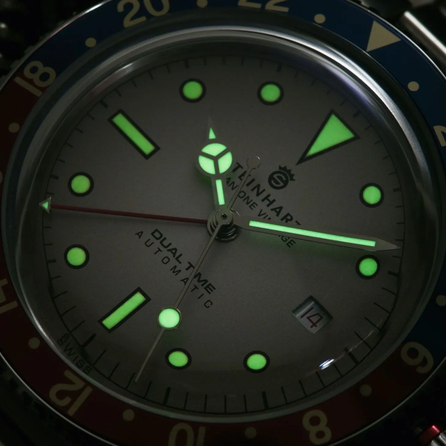 Steinhart Watches Ocean One Vintage Dual Time Premium Diver Watch