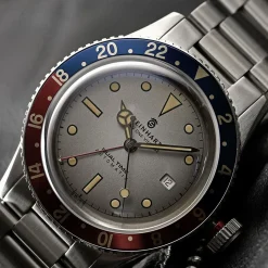 Steinhart Watches Ocean One Vintage Dual Time Premium Diver Watch