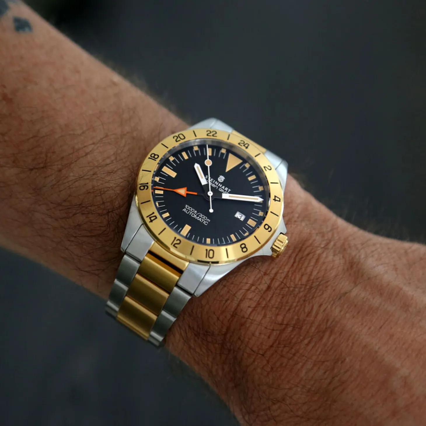 Steinhart Watches Ocean One Vintage Gmt Two-Tone