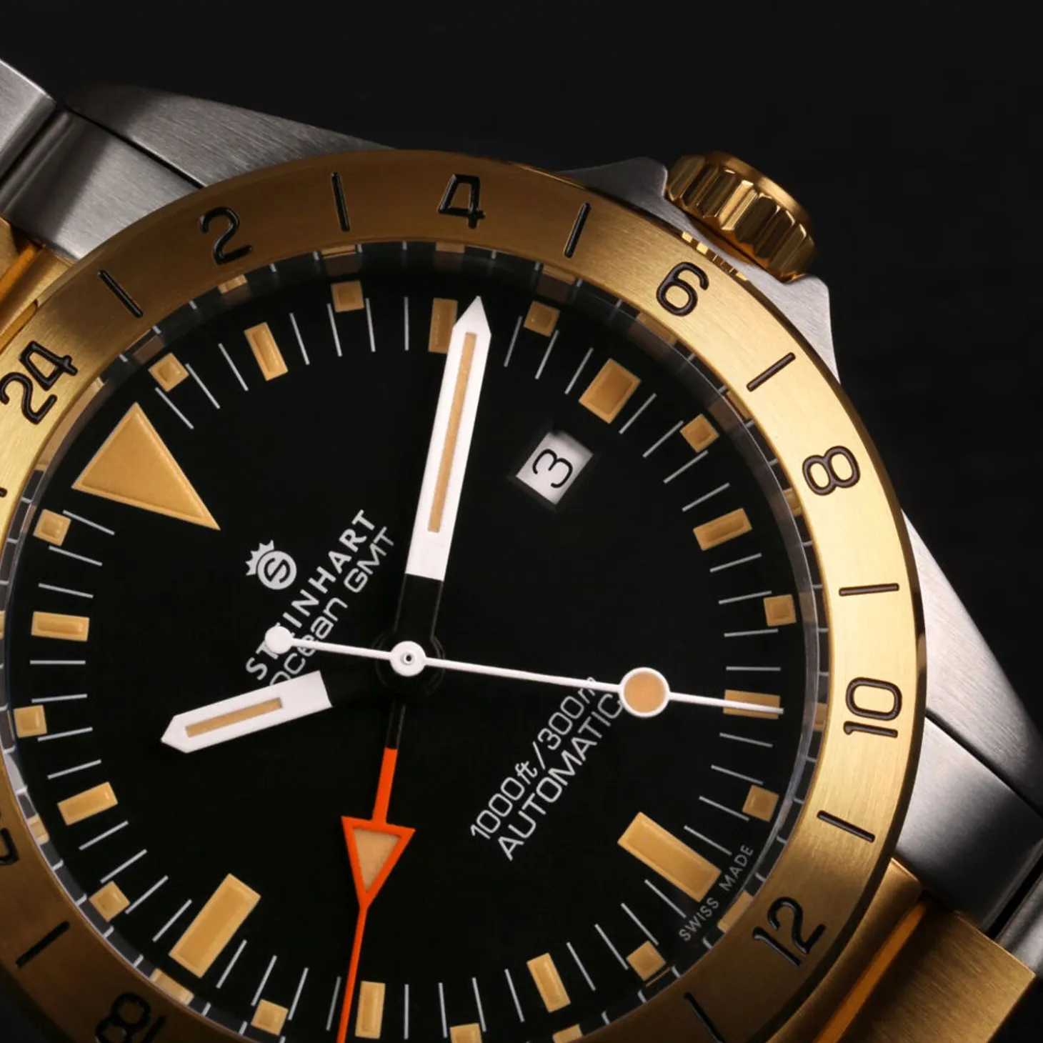 Steinhart Watches Ocean One Vintage Gmt Two-Tone