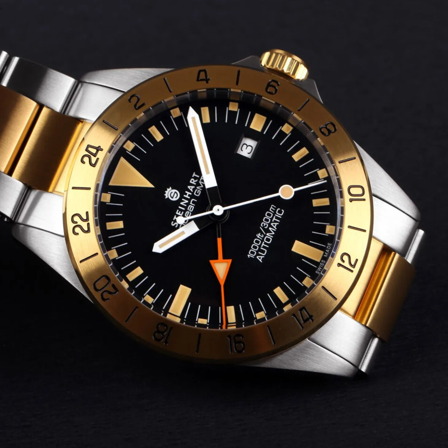Steinhart Watches Ocean One Vintage Gmt Two-Tone