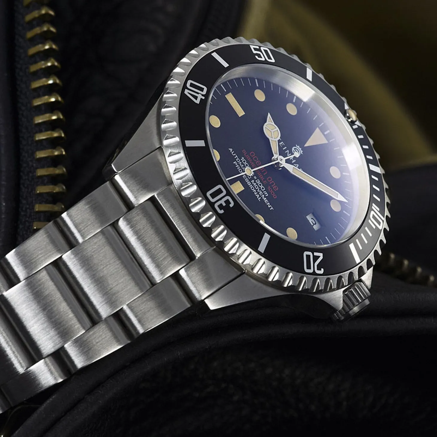 Steinhart Watches Ocean One Vintage Red Diver Watch