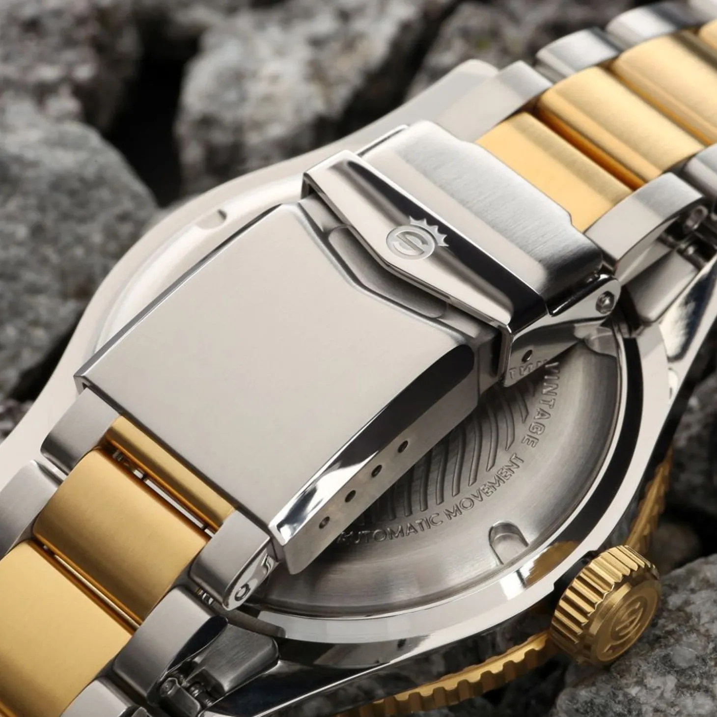 Steinhart Watches Ocean One Vintage Two-Tone Diver Watch
