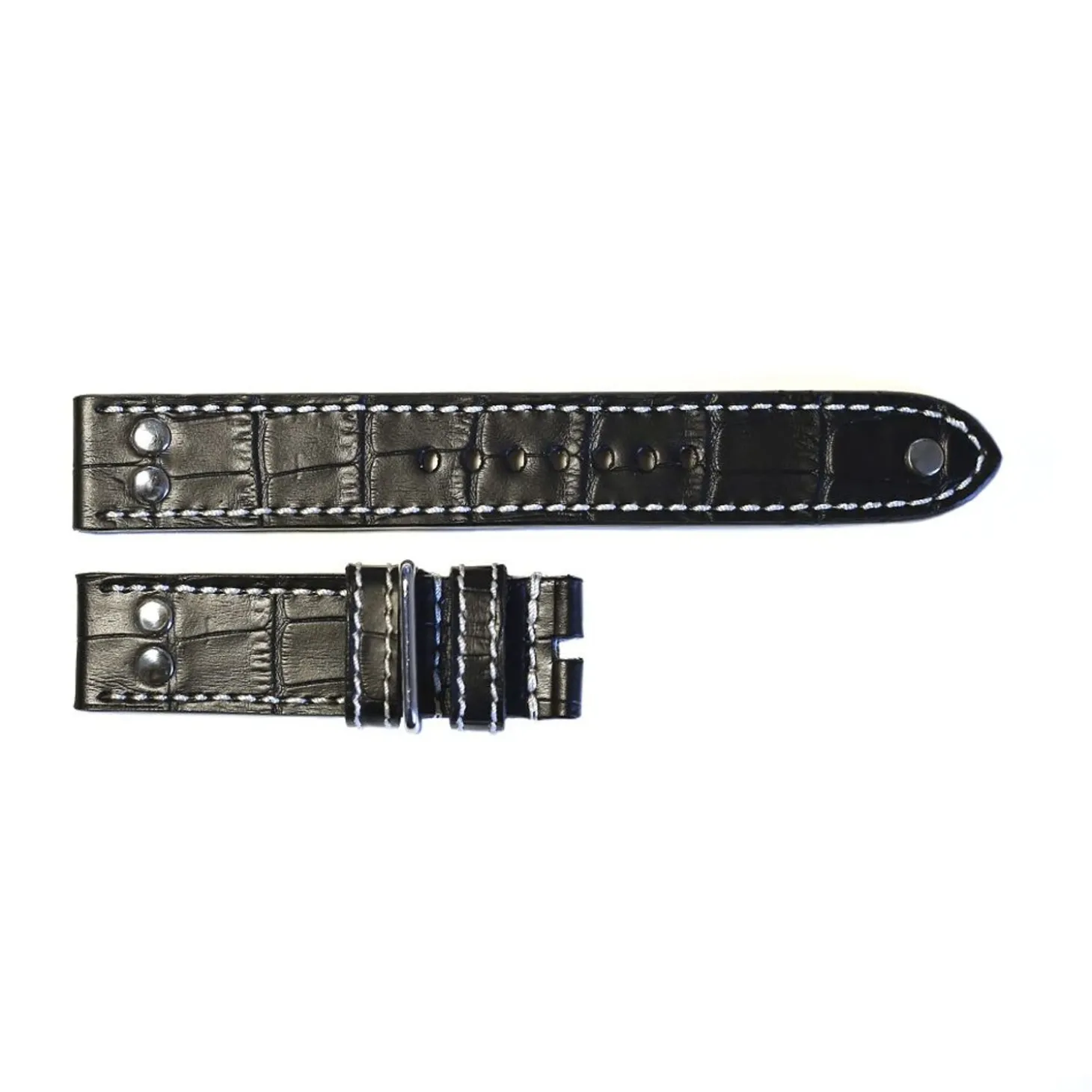 Steinhart Watches Pilot Strap Black With Croco Grain Size M