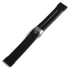 Steinhart Watches Rubber Strap 24 Mm Black With Deployment Clasp In Stainless Steel