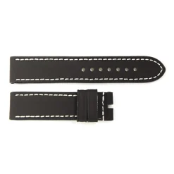 Steinhart Watches Rubber Strap Black For Ocean 2, Size L, White Stitching