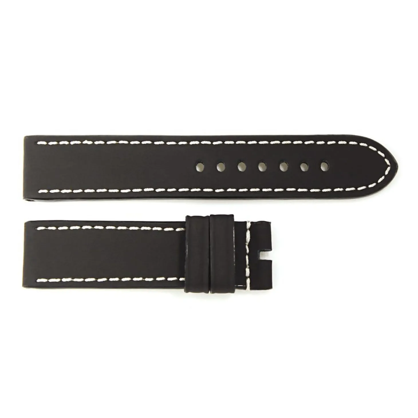 Steinhart Watches Rubber Strap Black For Ocean 2, Size L, White Stitching