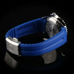 Steinhart Watches Rubber Strap Blue New 22X18 Mm For Ocean 42 And Ocean 44 With Clasp Steel