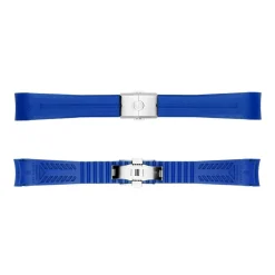 Steinhart Watches Rubber Strap Blue New 20X16 Mm For Ocean 39 With Clasp Steel