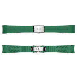 Steinhart Watches Rubber Strap Green New 20X18 Mm For Ocean 39 With Clasp Steel