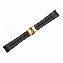 Steinhart Watches Rubber Strap New 20X16 Mm For Ocean 39 With Clasp Pink Gold