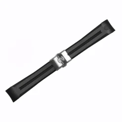 Steinhart Watches Rubber Strap New 20X16 Mm For Ocean 39 With Clasp Steel